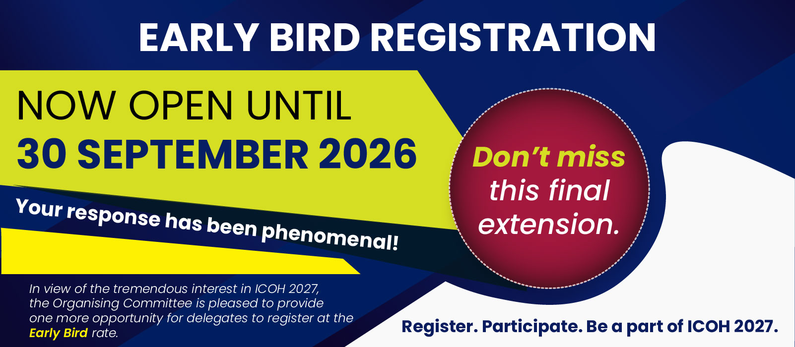 ICOH 2027 banner